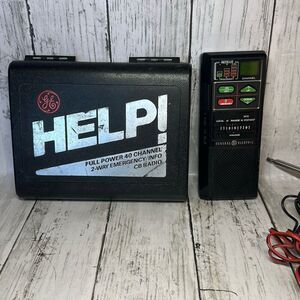 GE General Electric CB Citizen Band Transceiver Radio Model 3-5909B Case Antenna